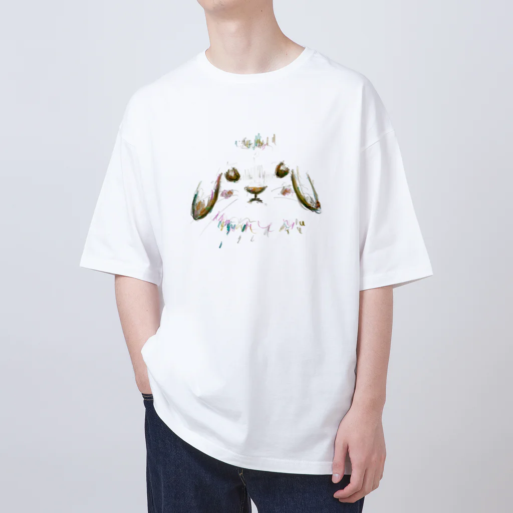 tomorebiのしずかな守り手｜垂れ耳うさぎ Oversized T-Shirt