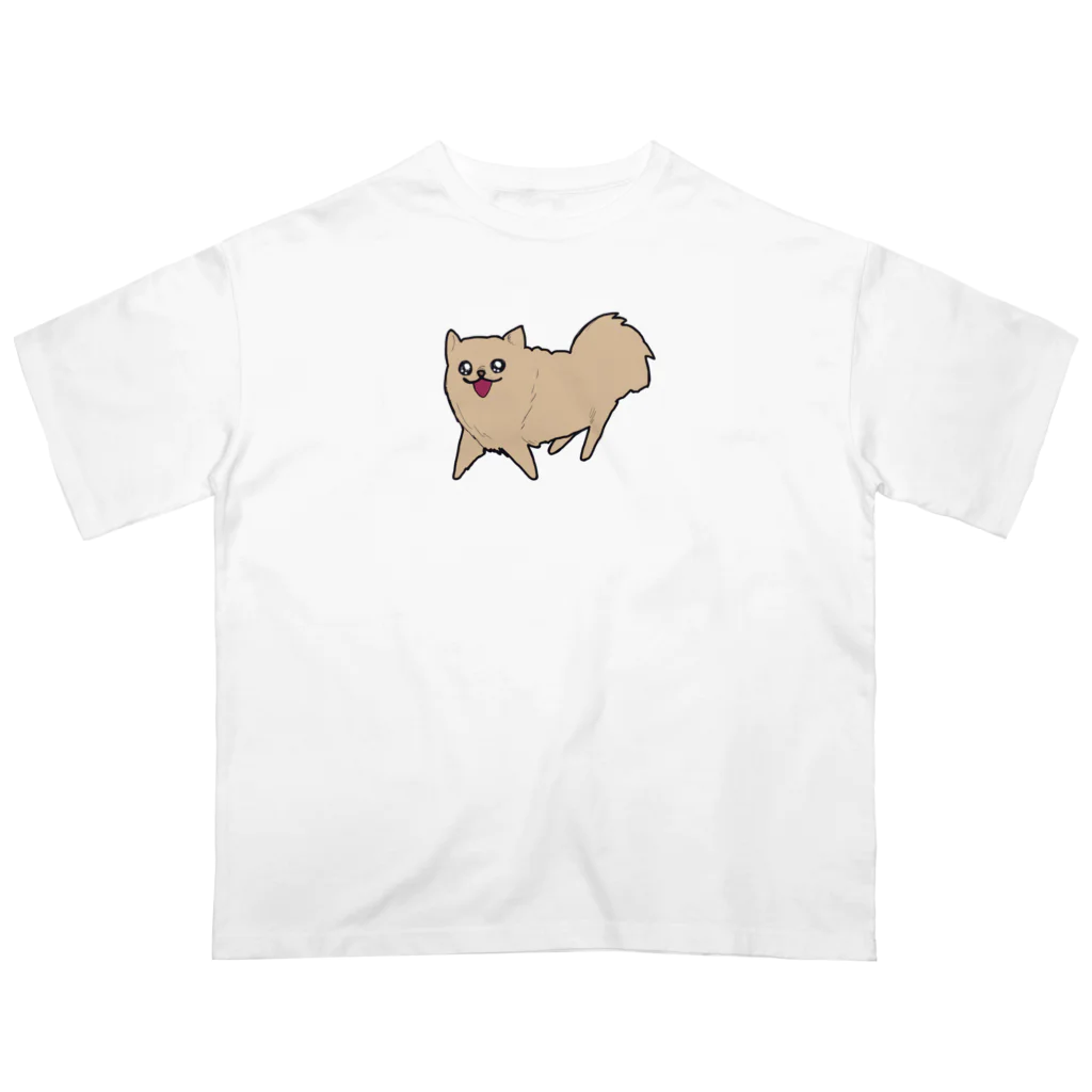 ひとなつおもい🍨Hitonatsu Omoiのポメラニアンげんきグッズ Oversized T-Shirt
