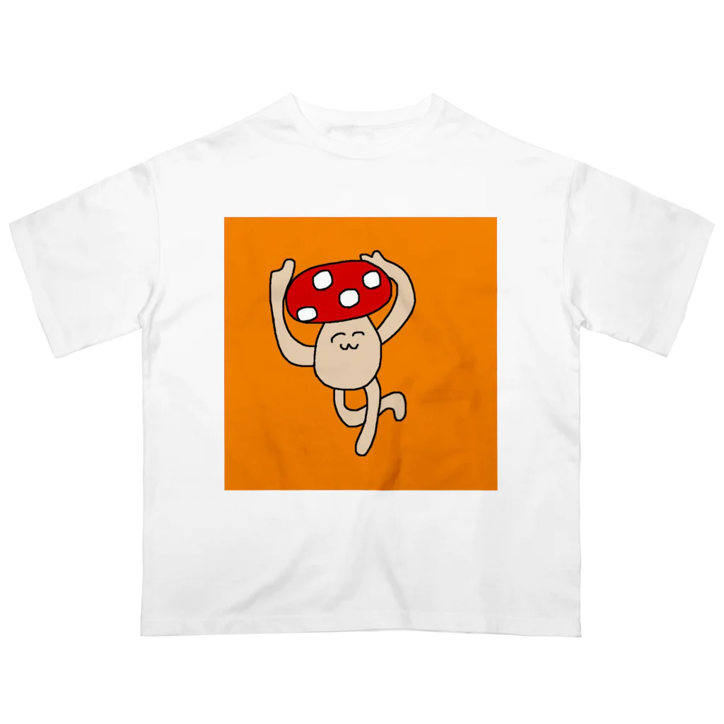 きのこのきんるいくんオーバーサイズTシャツ Oversized T-Shirt