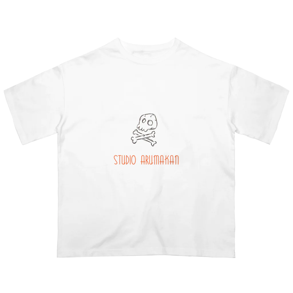 studioarumakan1のstudio arumakan 骸骨 Oversized T-Shirt