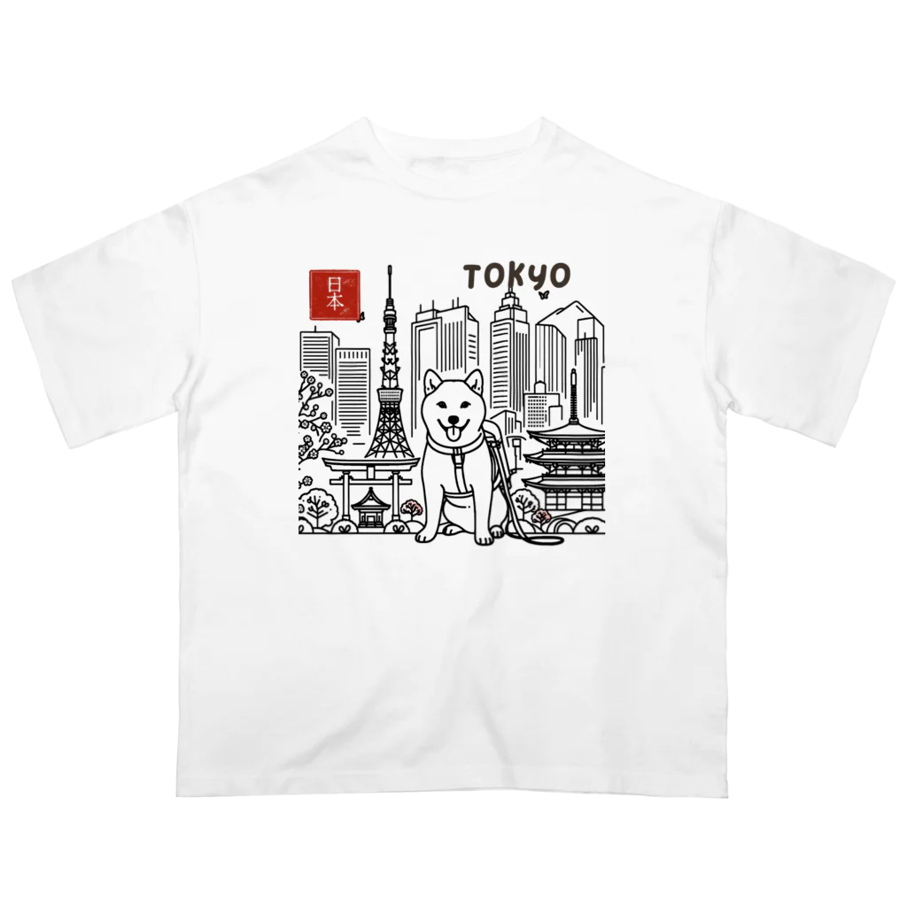 ShibaShibaのShibaShiba Oversized T-Shirt