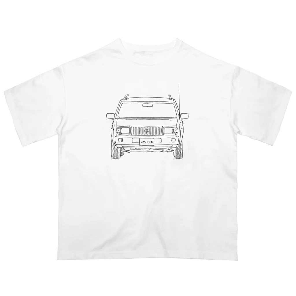 関税/送料込み【LAKENZI】リッピングオーバーTシャツ Loungedress tシャツ ラウンドロゴオーバーT レディース