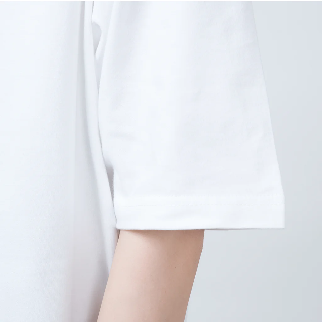 OARFISHの赤帽子と青ワニ Oversized T-Shirt