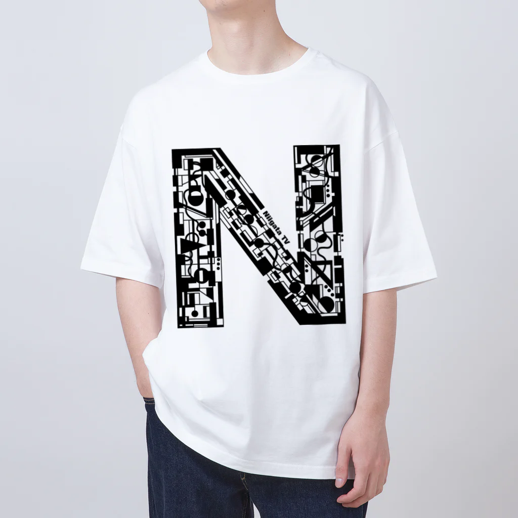 YouTube「にいがたTV」オフィシャルのにいがたTV Nロゴ オーバーサイズTシャツ Oversized T-Shirt