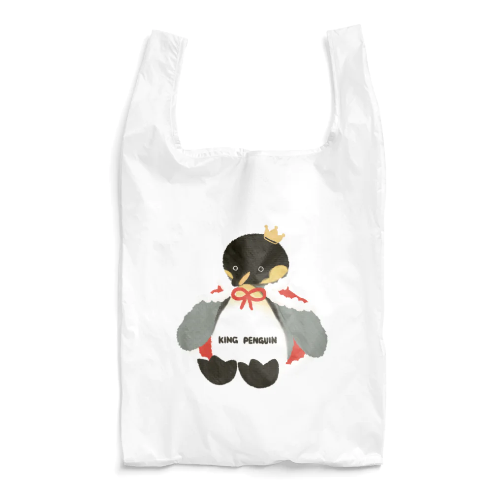 nagisa-ya(なぎさや) ペンギン雑貨のおうさまペンギンのぬいぐるみ Reusable Bag