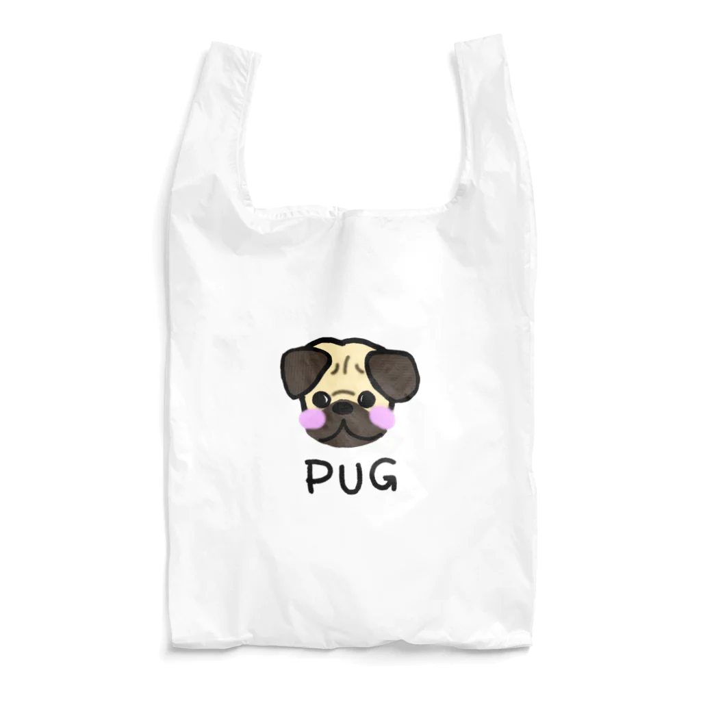 ゆるっとわんこのゆるっとパグ Reusable Bag
