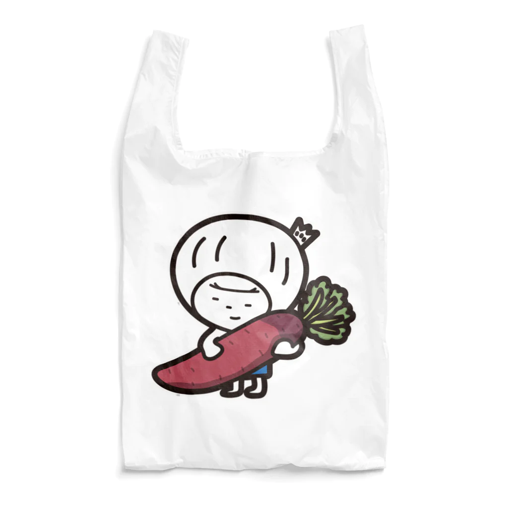 きくのらくがきの赤大根ときく Reusable Bag