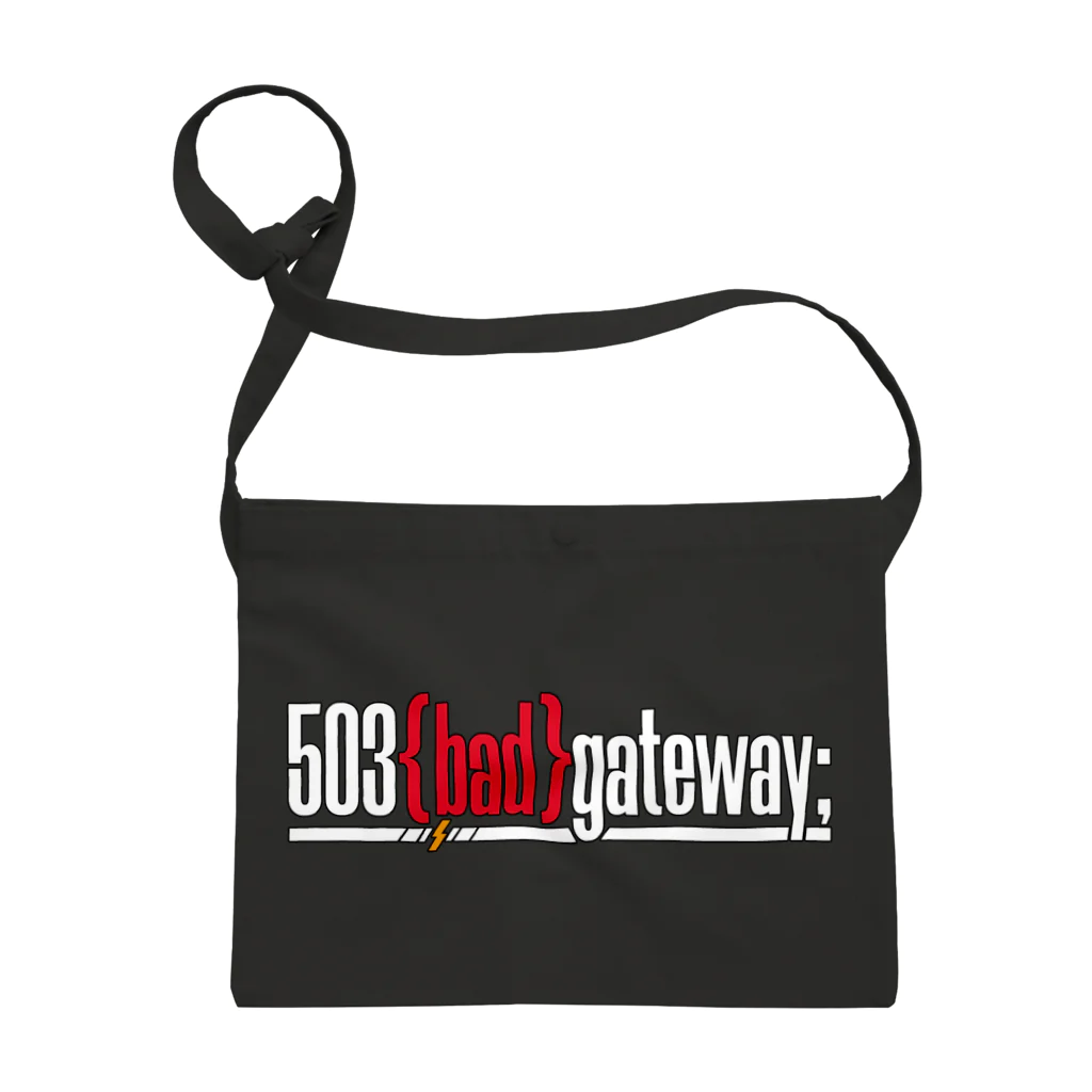 伊達 五十嵐🍣VTuber ヘヴィメタルバンド "503 bad gateway"の503 bad gatewayロゴ Sacoche