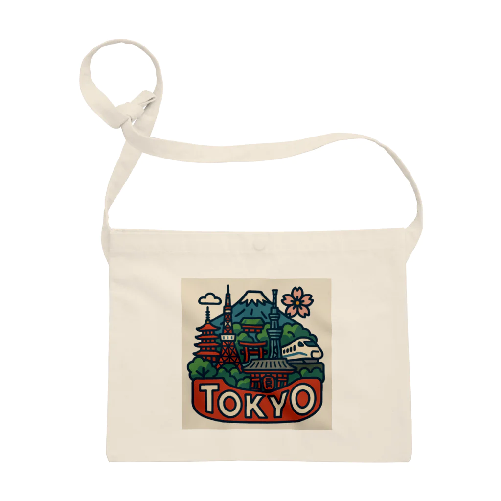 NIPPON POPの旅するTシャツ、東京編 Sacoche