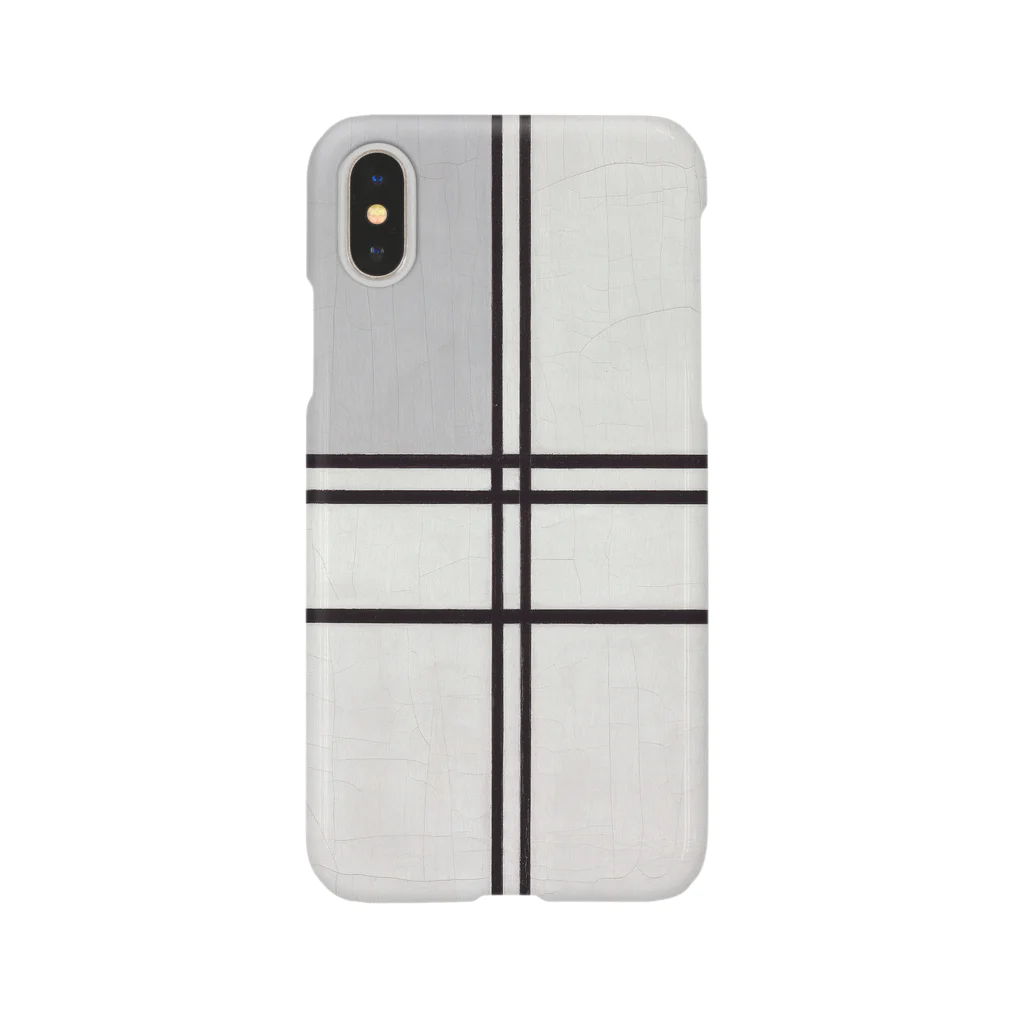 SONOTENI-ARTの028-002　モンドリアン　『コンポジション(No.1)』　スマホケース　表側面印刷　iPhone XS/X専用デザイン　SC6 iPhone Smartphone Case