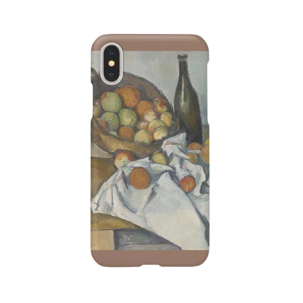 SONOTENI-ARTの017-005　ポール・セザンヌ　『りんごの籠』　スマホケース　表側面印刷　iPhone XS/X専用デザイン　SC6 iPhone Smartphone Case