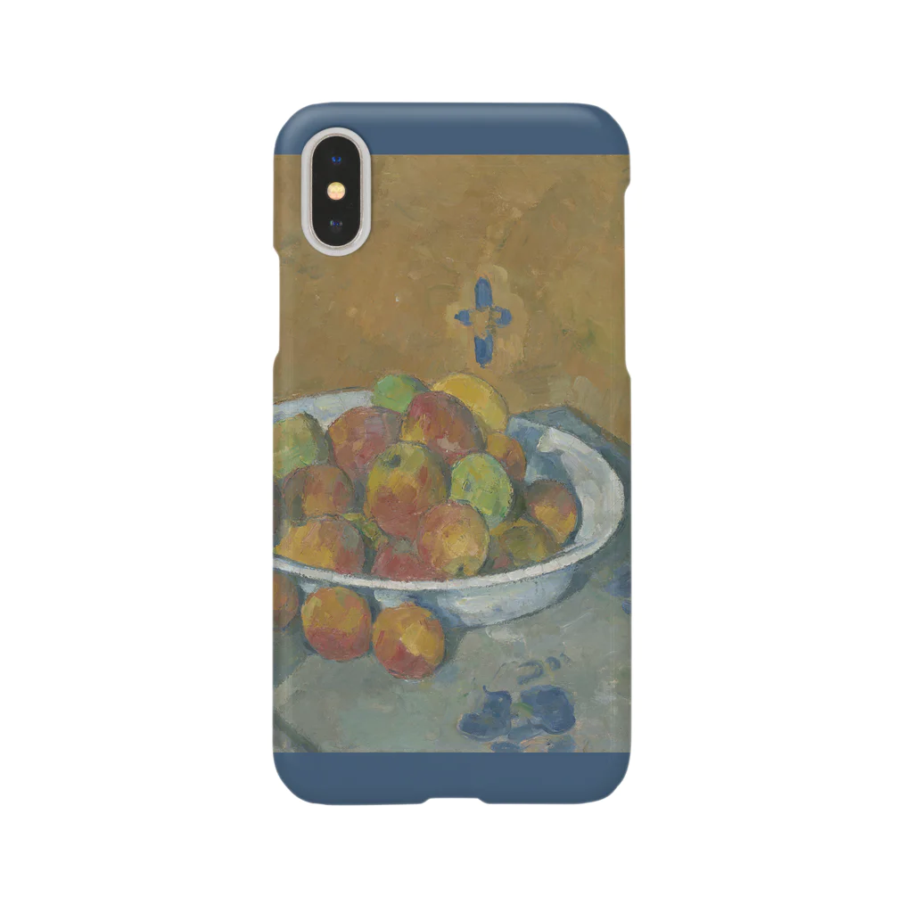 SONOTENI-ARTの017-008　ポール・セザンヌ　『リンゴのプレート』　スマホケース　表側面印刷　iPhone XS/X専用デザイン　SC6 iPhone Smartphone Case