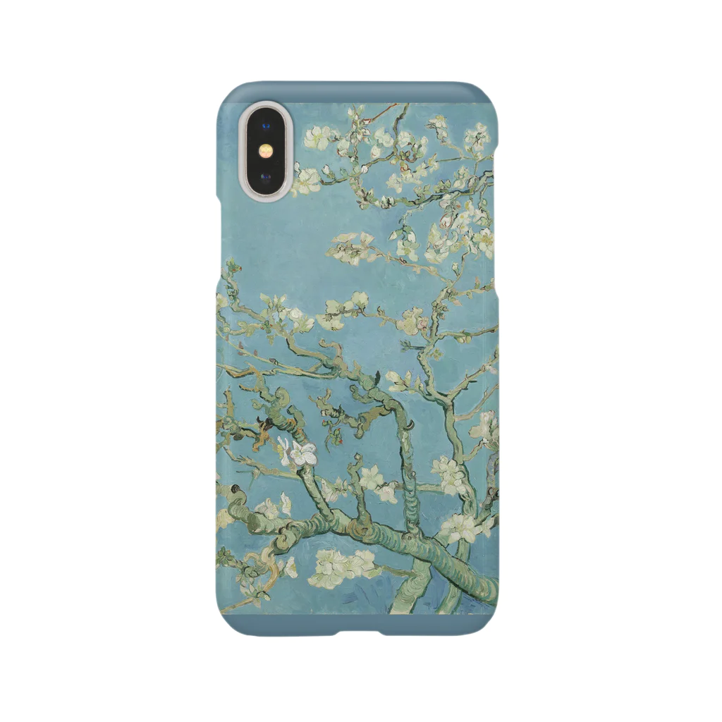 SONOTENI-ARTの005-005　ゴッホ　『花咲くアーモンドの木の枝』　スマホケース　表側面印刷　iPhone XS/X専用デザイン　SC6 iPhone Smartphone Case