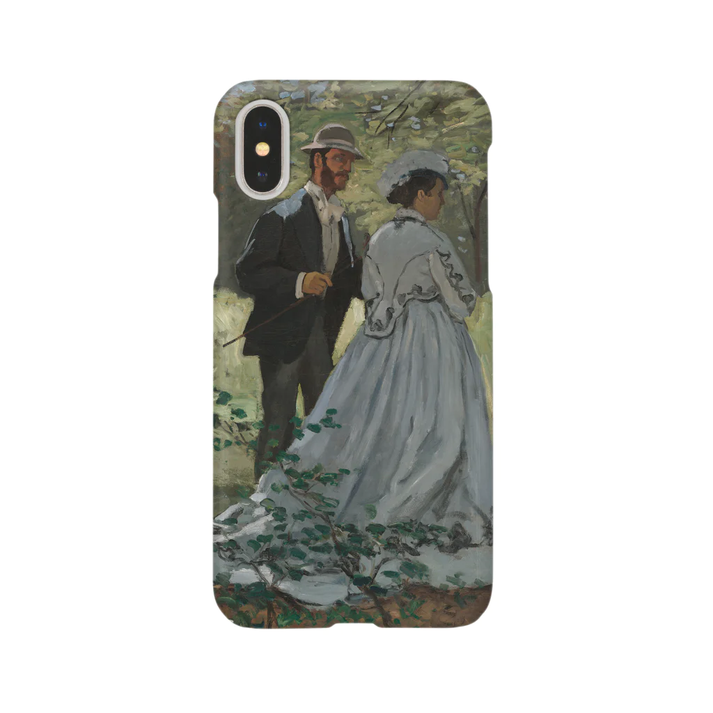 SONOTENI-ARTの004-023　クロード・モネ　『バジールとカミーユ』　スマホケース　表側面印刷　iPhone XS/X専用デザイン　SC6 iPhone Smartphone Case