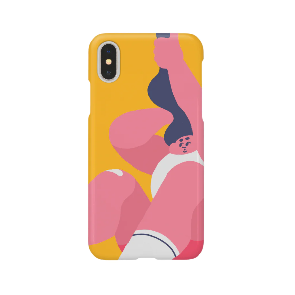 🍕の髪の毛上昇 iPhone Smartphone Case