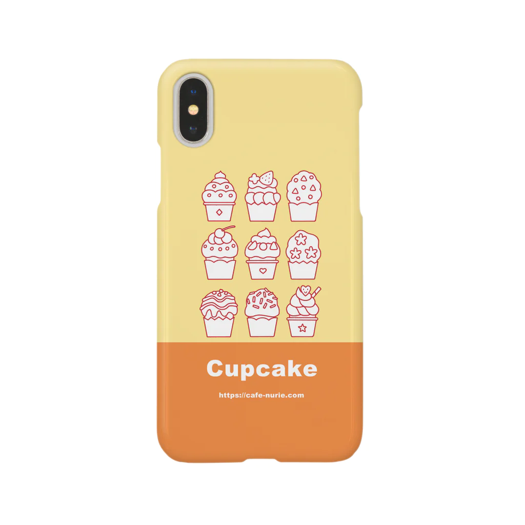 Cafe・de・ぬりえ ShopのCupcake iPhone Smartphone Case