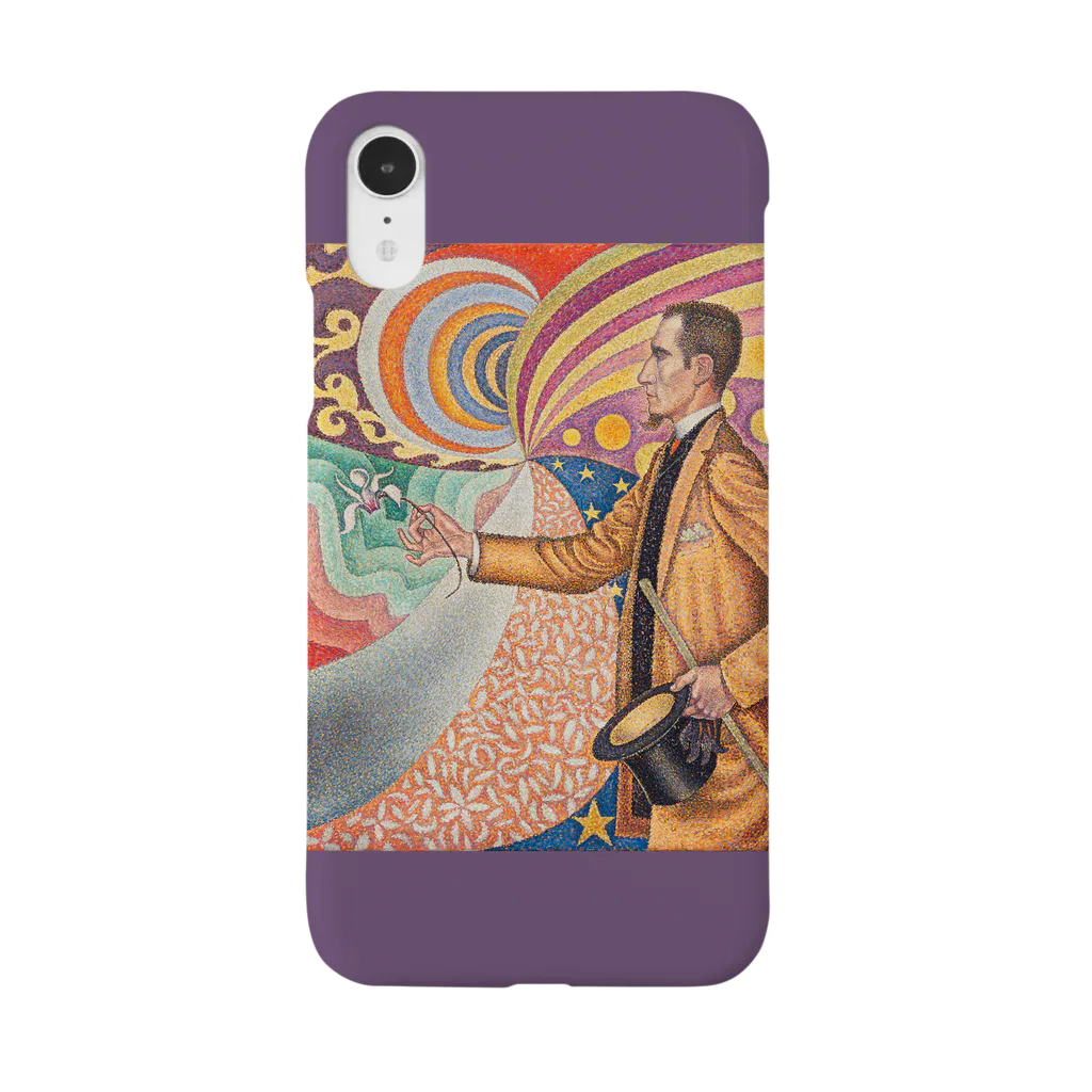 SONOTENI-ARTの025-001　ポール・シニャック　『フェリックス・フェネオンの肖像』　スマホケース　表側面印刷　iPhone XR/XSMax/8Plus/7Plus/6sPlus/6Plus専用デザイン　SC7 iPhone Smartphone Case