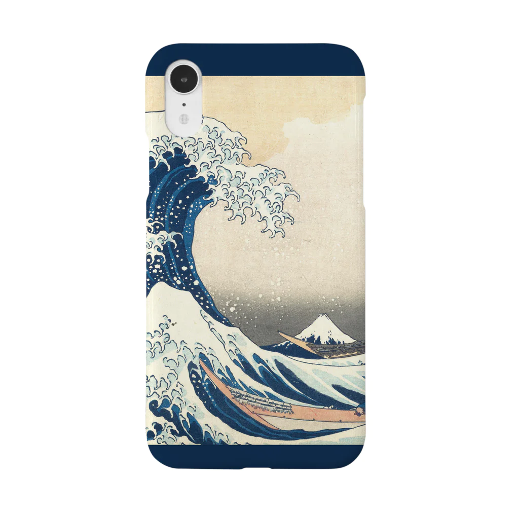 SONOTENI-ARTの003-001　葛飾北斎　『富嶽三十六景　神奈川沖浪裏』　スマホケース　表側面印刷　iPhone XR/XSMax/8Plus/7Plus/6sPlus/6Plus専用デザイン　SC7 iPhone Smartphone Case