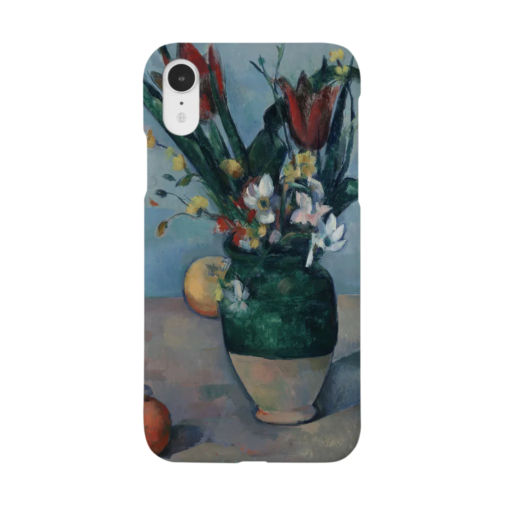 SONOTENI-ARTの017-003　ポール・セザンヌ　『チューリップとりんごのある静物』　スマホケース　表側面印刷　iPhone XR/XSMax/8Plus/7Plus/6sPlus/6Plus専用デザイン　SC7 iPhone Smartphone Case