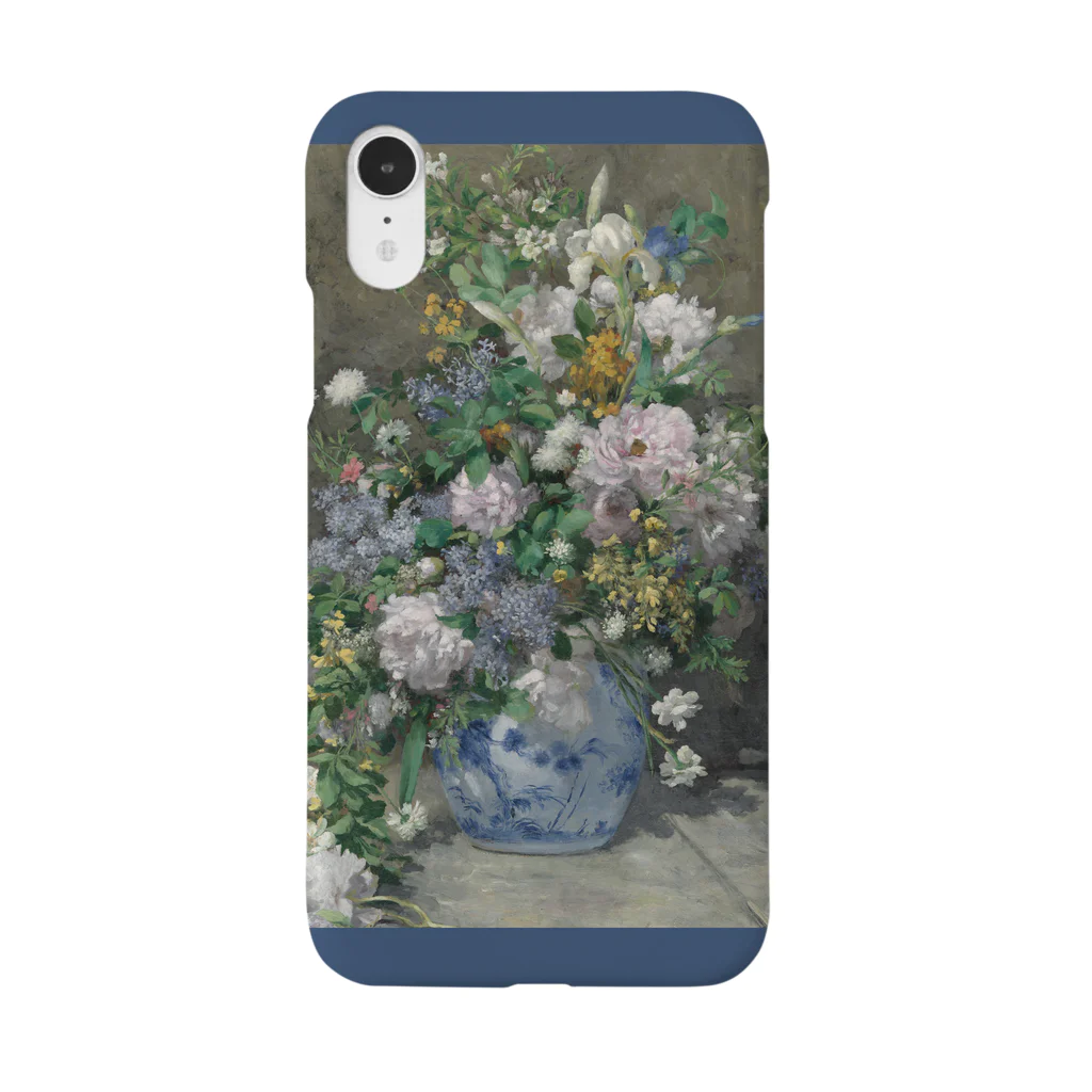 SONOTENI-ARTの016-001　ルノワール　『春の花束』　スマホケース　表側面印刷　iPhone XR/XSMax/8Plus/7Plus/6sPlus/6Plus専用デザイン　SC7 iPhone Smartphone Case