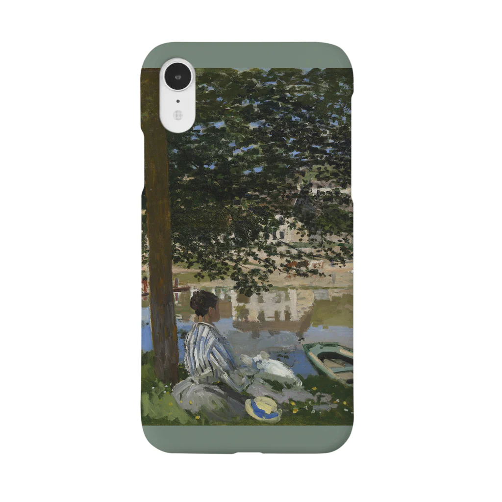 SONOTENI-ARTの004-019　クロード・モネ　『セーヌ河岸、ベンヌクール』　スマホケース　表側面印刷　iPhone XR/XSMax/8Plus/7Plus/6sPlus/6Plus専用デザイン　SC7 iPhone Smartphone Case