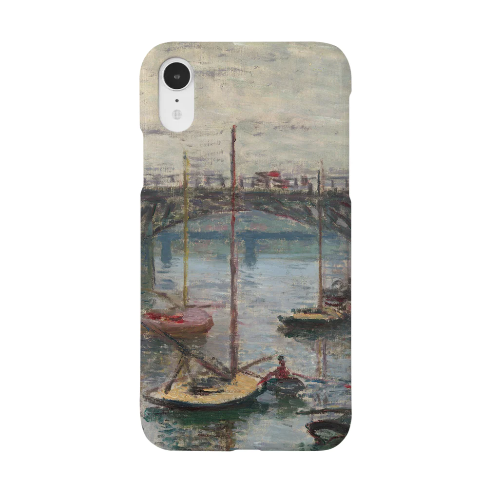SONOTENI-ARTの004-024　クロード・モネ　『灰色の日のアルジャントゥイユの橋』　スマホケース　表側面印刷　iPhone XR/XSMax/8Plus/7Plus/6sPlus/6Plus専用デザイン　SC7 iPhone Smartphone Case