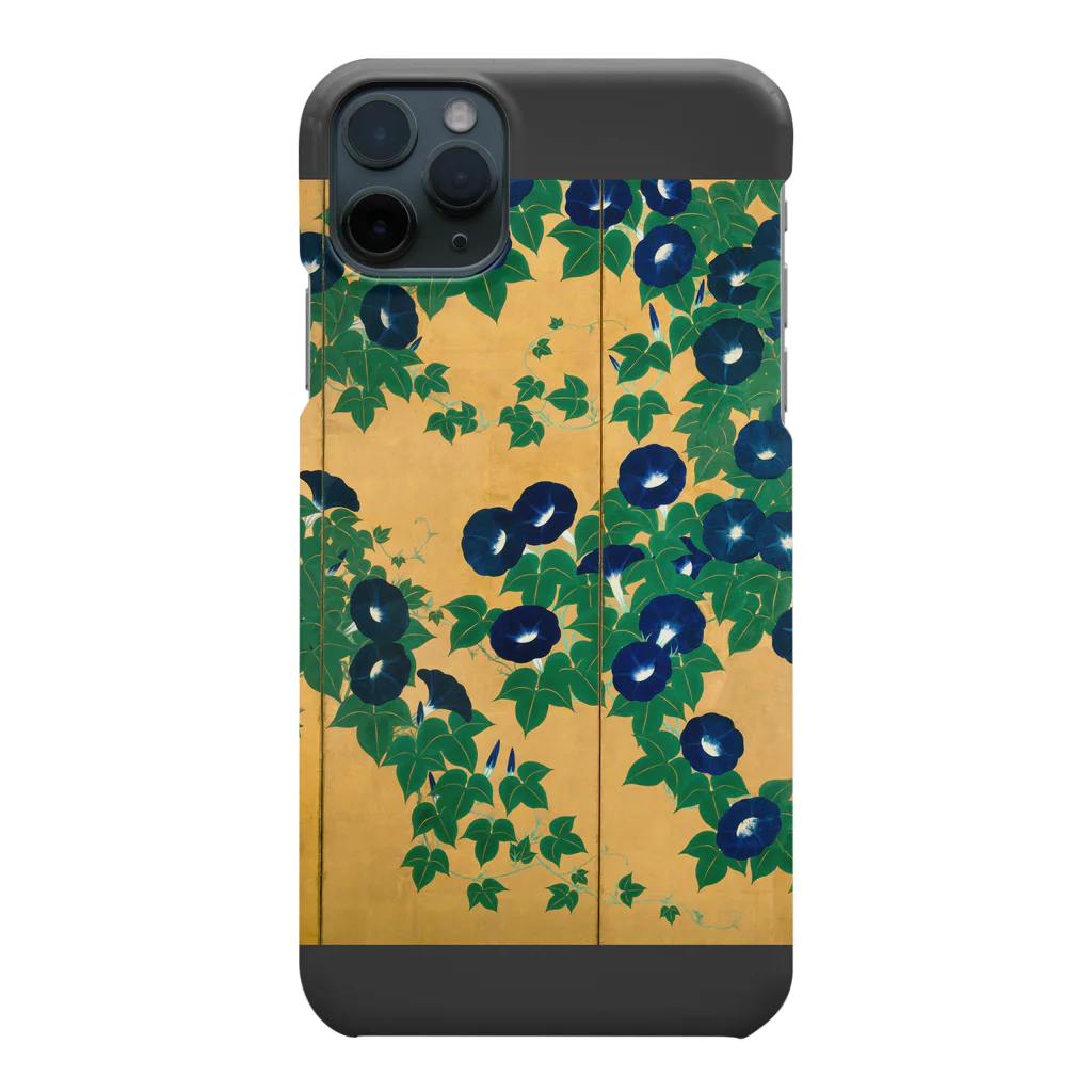 SONOTENI-ARTの002-001　鈴木其一　『朝顔図屏風』　スマホケース　表側面印刷　iPhone 11/11ProMax専用デザイン　SC3 iPhone Smartphone Case