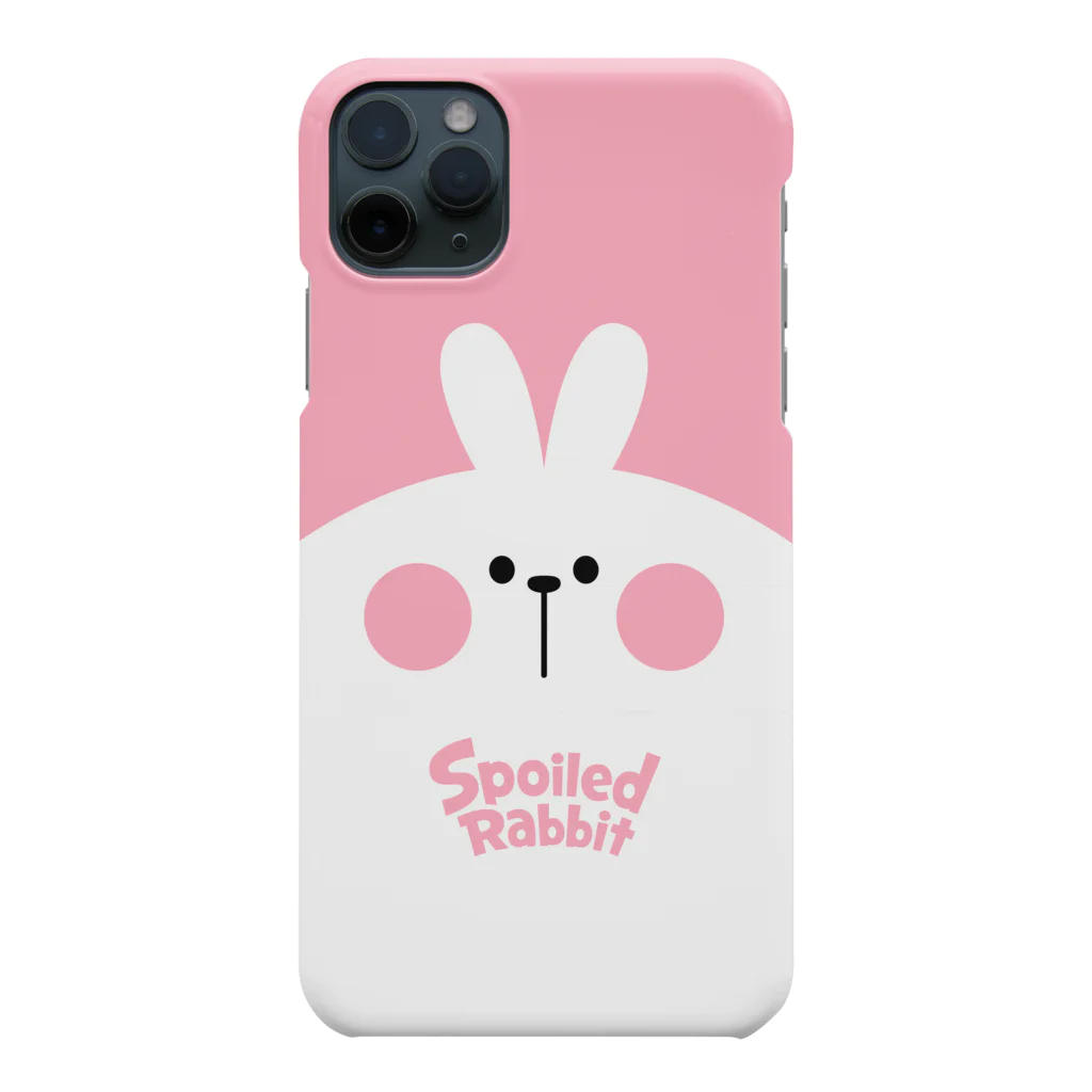 AKIRAMBOWのSpoiled Rabbit - Pink / あまえんぼうさちゃん - ピンク iPhone Smartphone Case