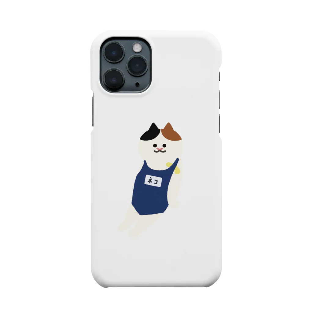 SUIMINグッズのお店のスクール水着のねこ iPhone Smartphone Case