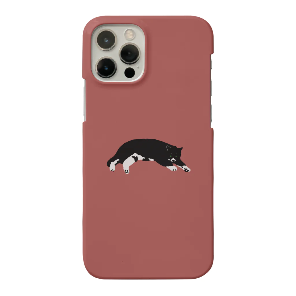 京大ねこサークルCat-Chのスマホケース赤（そっくす） iPhone Smartphone Case
