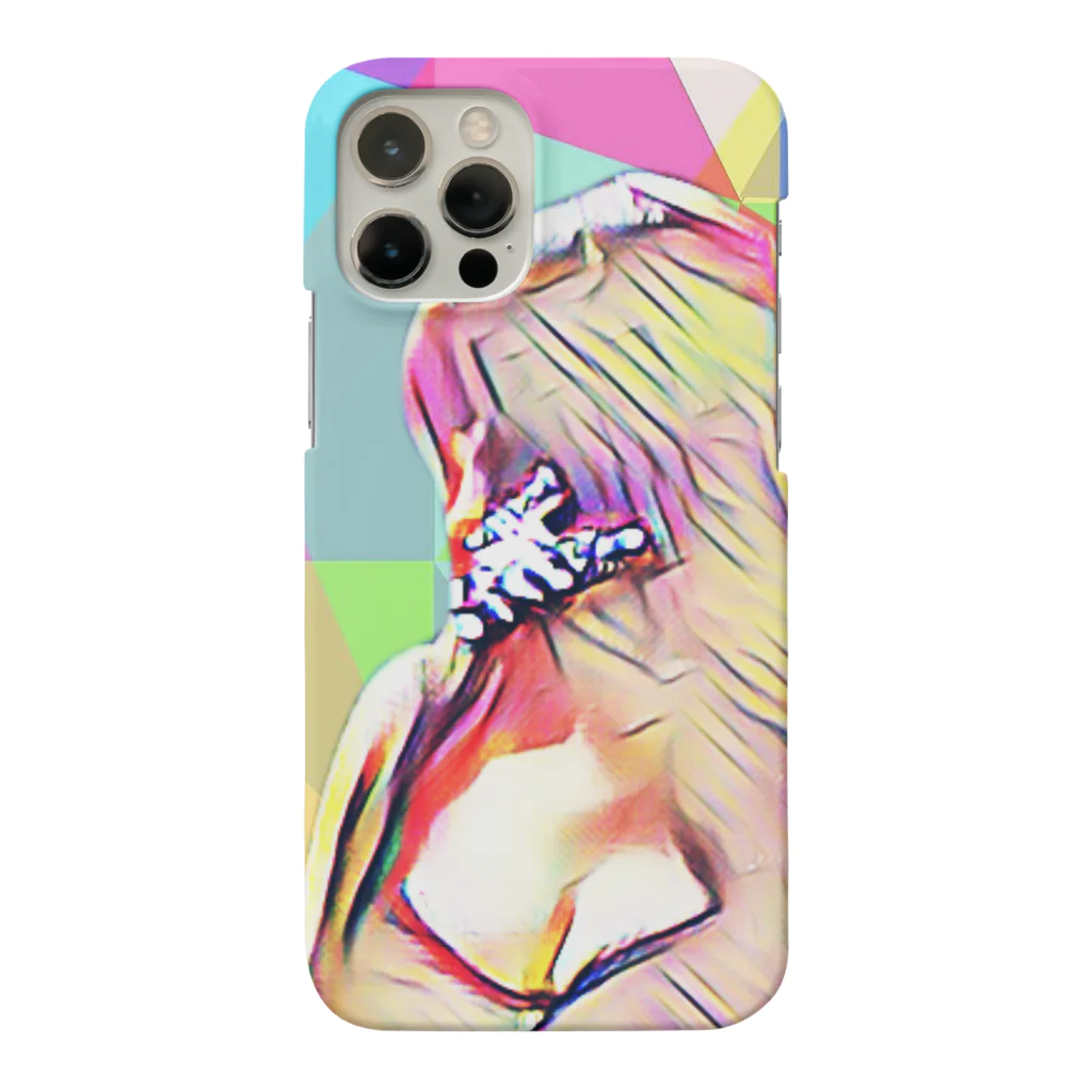 EMOTIONAL GRAYのセクシーなポリゴン宇宙人 iPhone Smartphone Case