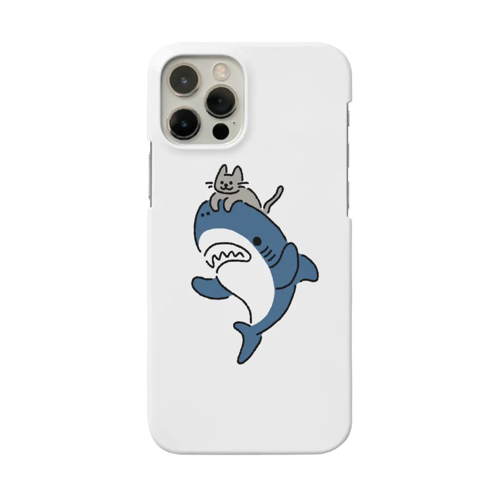 サメ わりとおもいのネコをかぶるサメ iPhone Smartphone Case