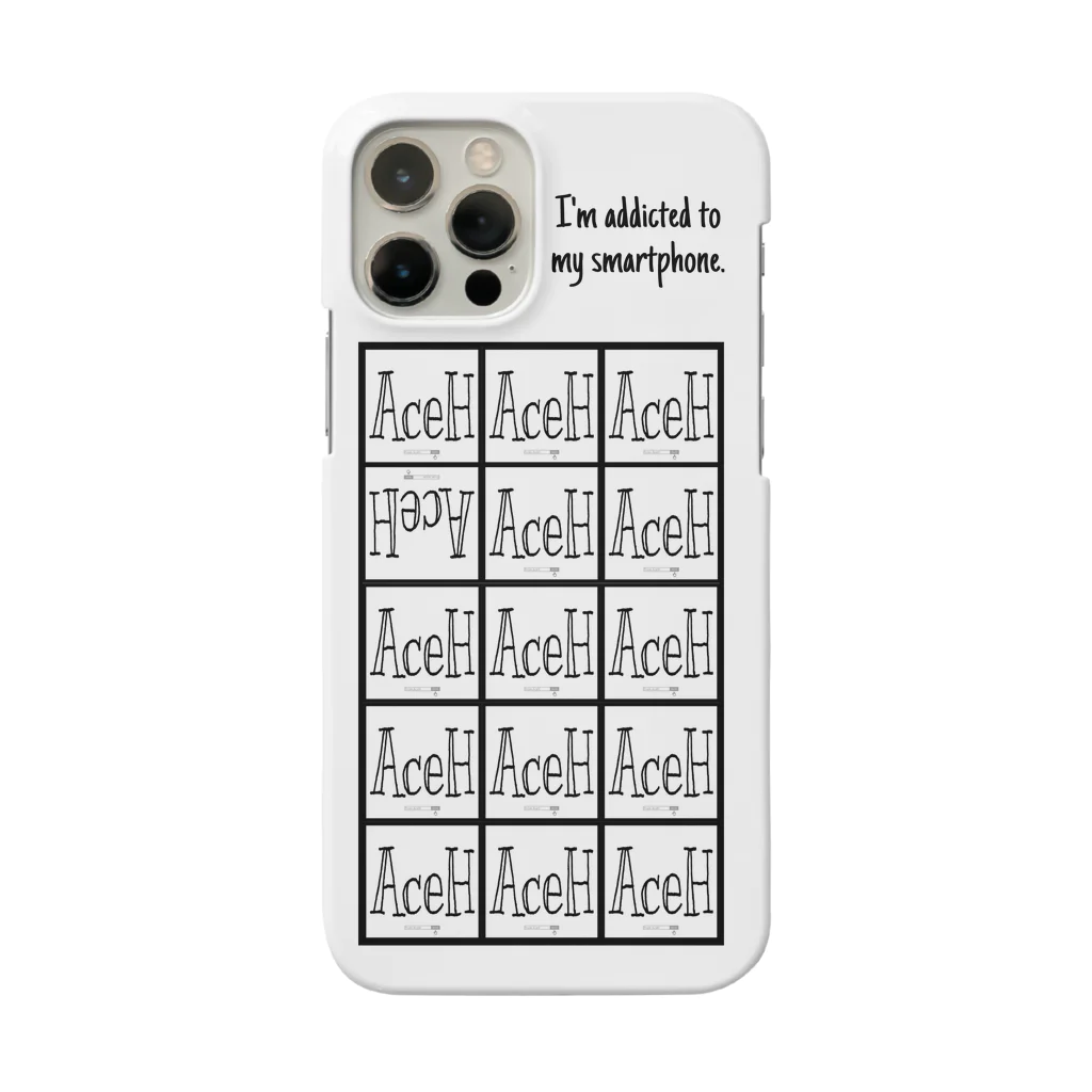 AceHのロゴ　スマホケース　携帯依存症 iPhone Smartphone Case