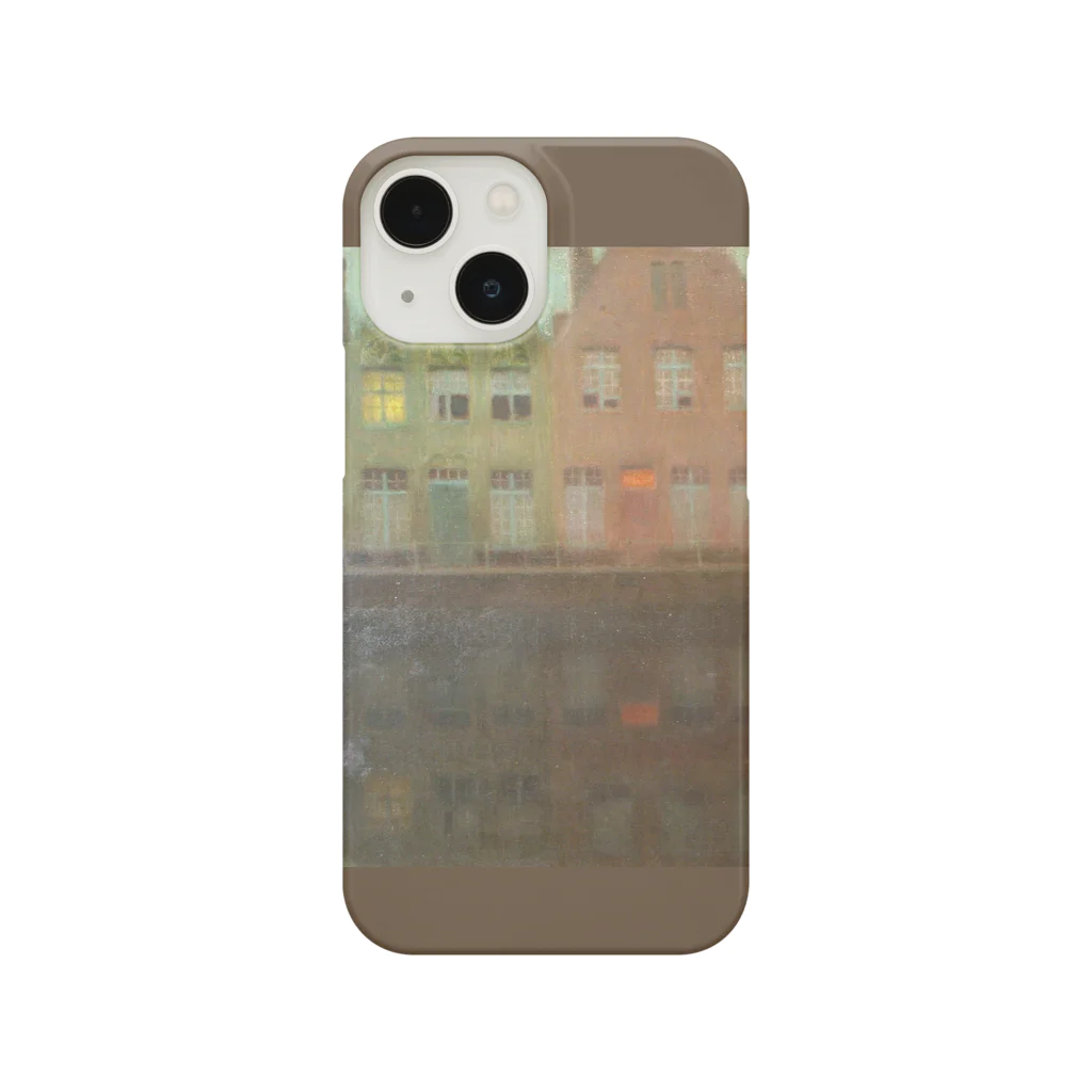 SONOTENI-ARTの020-002　アンリ・ル・シダネル　『岸壁』　スマホケース　表側面印刷　iPhone 13mini/12mini専用デザイン　SC2 iPhone Smartphone Case