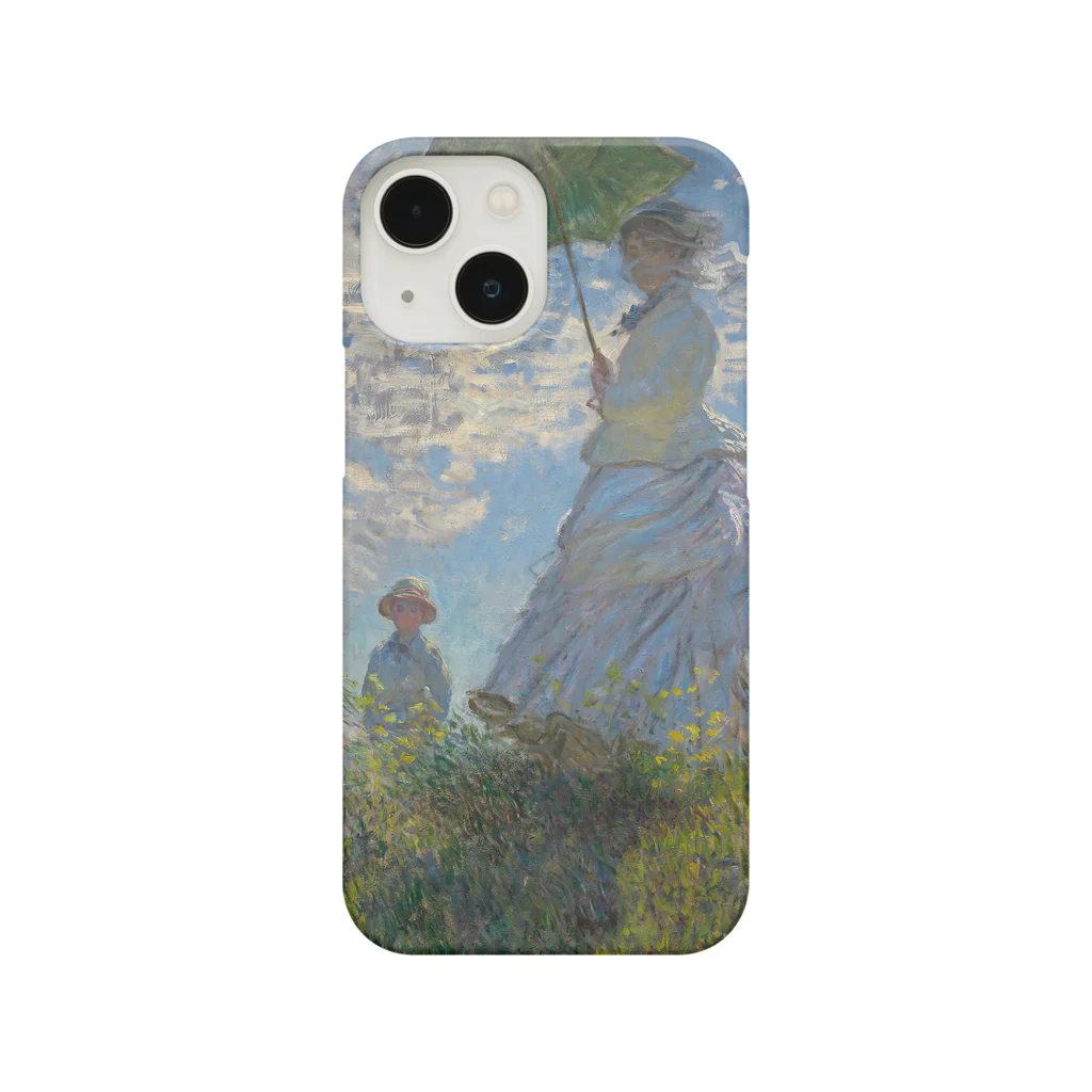 SONOTENI-ARTの004-006　クロード・モネ　『散歩、日傘をさす女性』　スマホケース　表側面印刷　iPhone 13mini/12mini専用デザイン　SC2 iPhone Smartphone Case