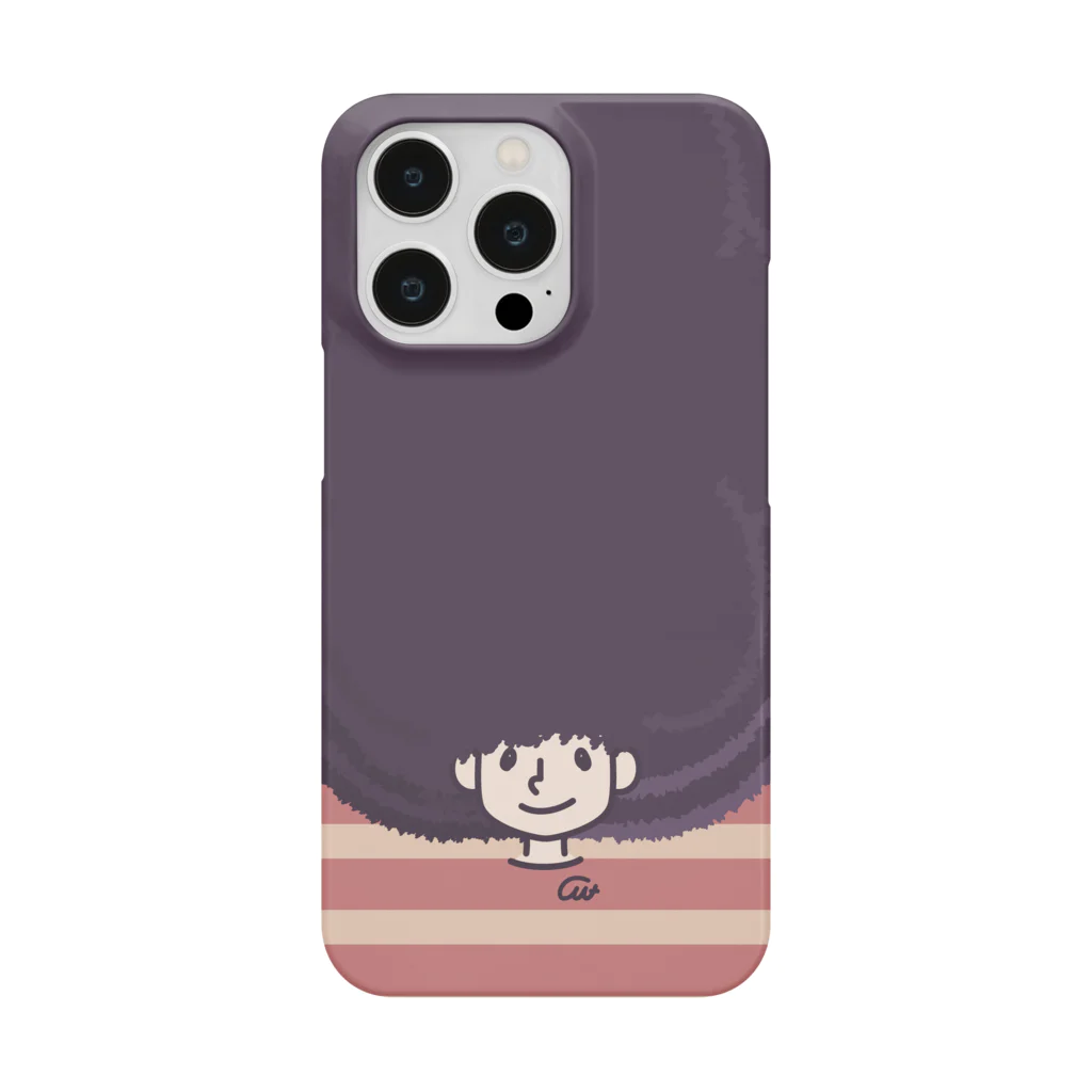 イラスト MONYAAT のアフロ、育てすぎ*あか iPhone Smartphone Case