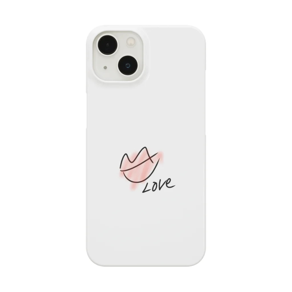 みもぐらふのLOVEくちびる iPhone Smartphone Case