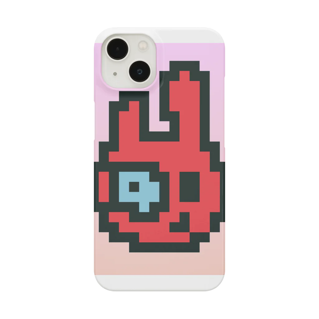みしぇるのSHOPのポップなうさぎ iPhone Smartphone Case