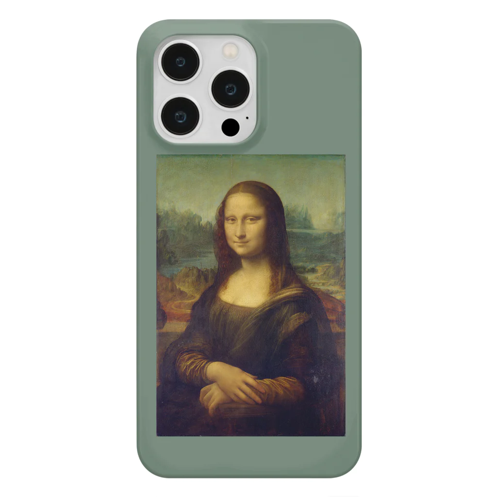 SONOTENI-ARTの018-001　レオナルド・ダ・ヴィンチ　『モナ・リザ』　スマホケース　表側面印刷　iPhone 14ProMax/14Plus/13ProMax/12ProMax専用デザイン　SC4-2 iPhone Smartphone Case