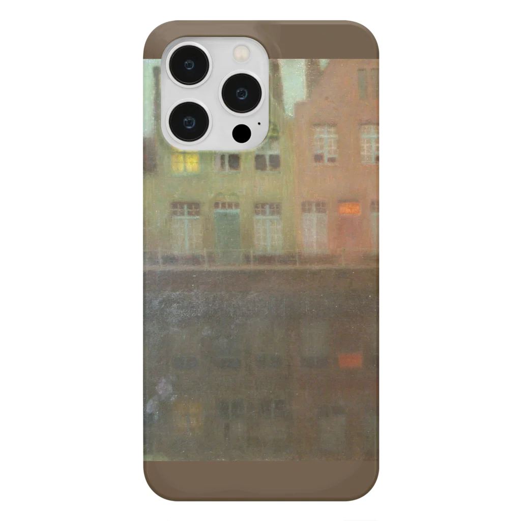 SONOTENI-ARTの020-002　アンリ・ル・シダネル　『岸壁』　スマホケース　表側面印刷　iPhone 14ProMax/14Plus/13ProMax/12ProMax専用デザイン　SC4-2 iPhone Smartphone Case