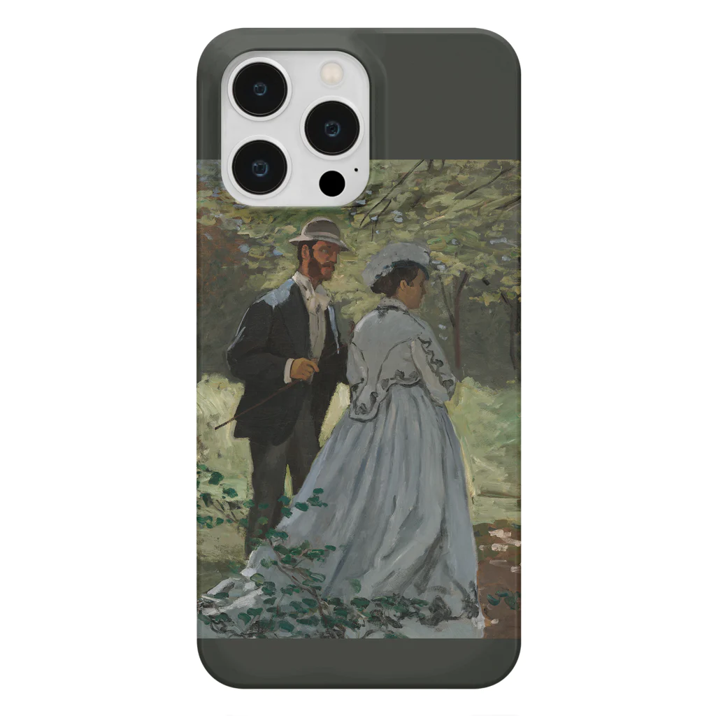 SONOTENI-ARTの004-023　クロード・モネ　『バジールとカミーユ』　スマホケース　表側面印刷　iPhone 14ProMax/14Plus/13ProMax/12ProMax専用デザイン　SC4-2 iPhone Smartphone Case
