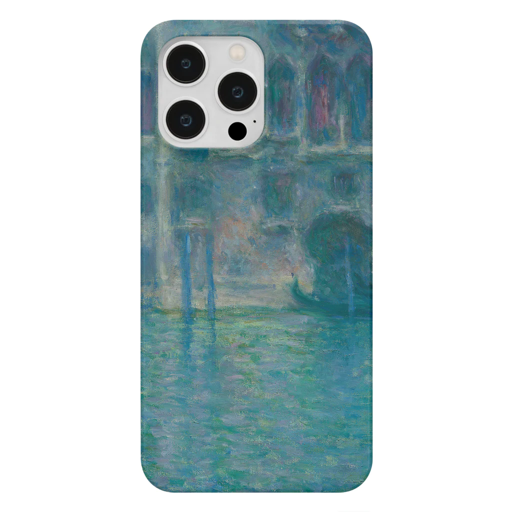 SONOTENI-ARTの004-035　クロード・モネ　『Palazzo da Mula, Venice』　スマホケース　表側面印刷　iPhone 14ProMax/14Plus/13ProMax/12ProMax専用デザイン　SC4-2 iPhone Smartphone Case