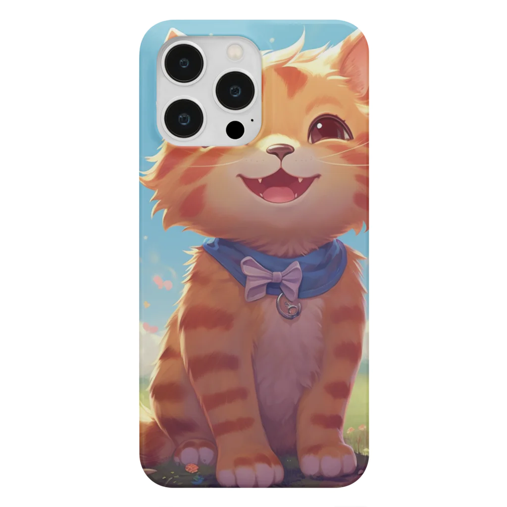 ネオン街/Neon Streetの魔法猫TIYCHA iPhone Smartphone Case