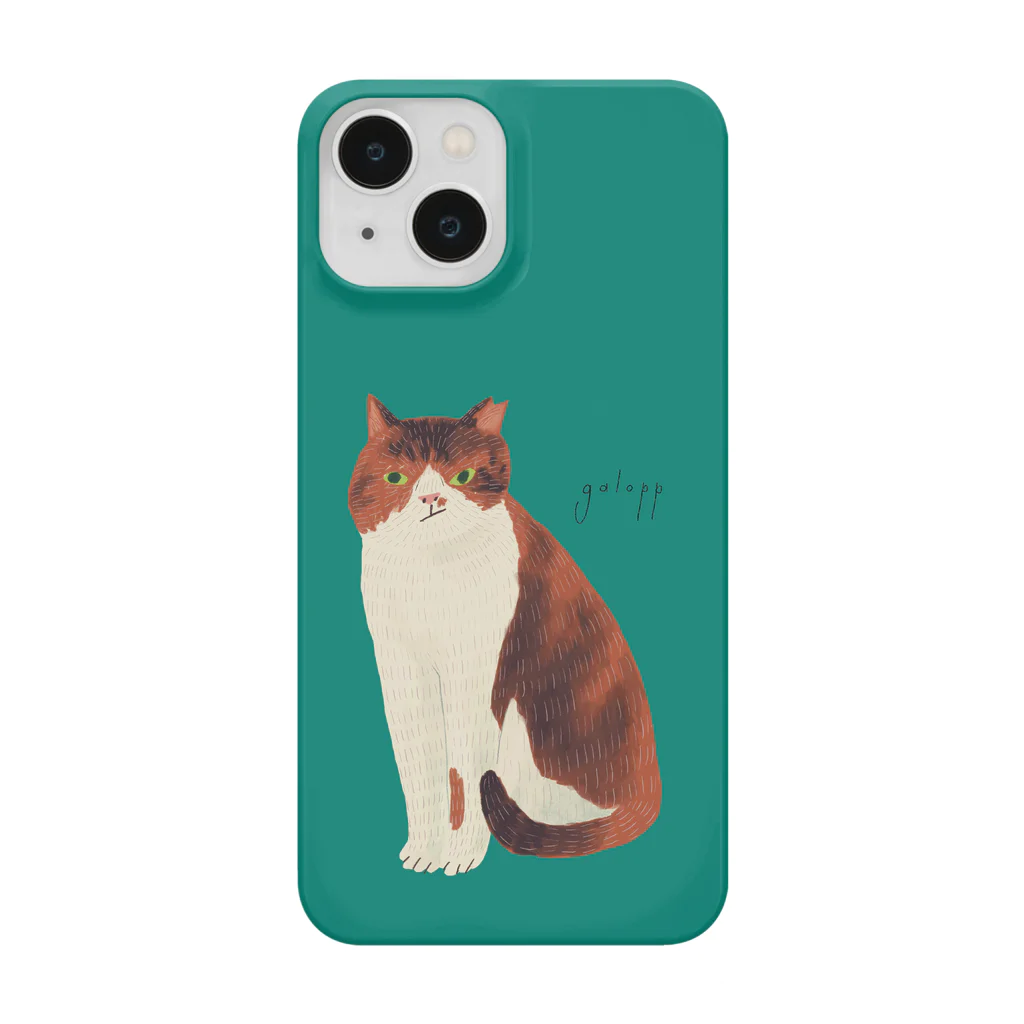 ネコノートショップ（neco-note shop）のギャロップ（ねこひげハウス） iPhone Smartphone Case