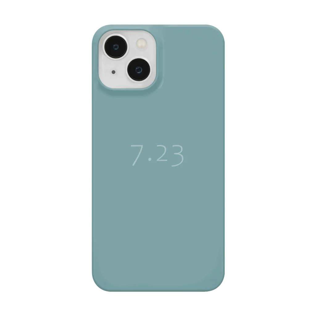 「Birth Day Colors」バースデーカラーの専門店の7月23日の誕生色「ナイル・ブルー」 iPhone Smartphone Case