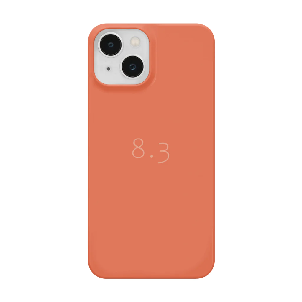 「Birth Day Colors」バースデーカラーの専門店の8月3日の誕生色「ファイアークラッカー」 iPhone Smartphone Case