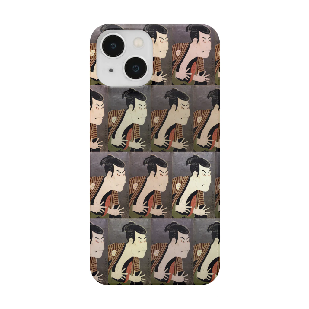 浮世絵のTシャツ屋の写楽「三代目大谷鬼次の奴江戸兵衛」ポップアート風 iPhone Smartphone Case