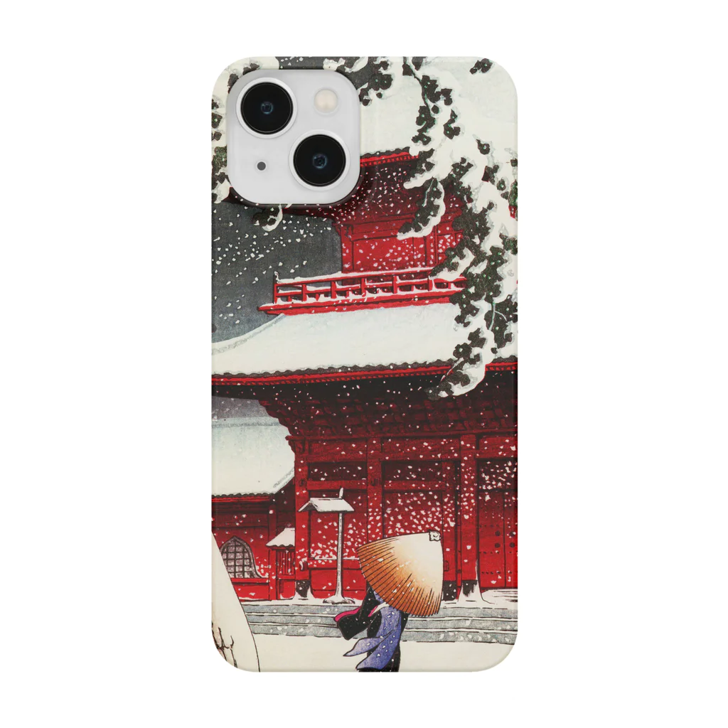 浮世絵のTシャツ屋の「芝増上寺」川瀬巴水 iPhone Smartphone Case