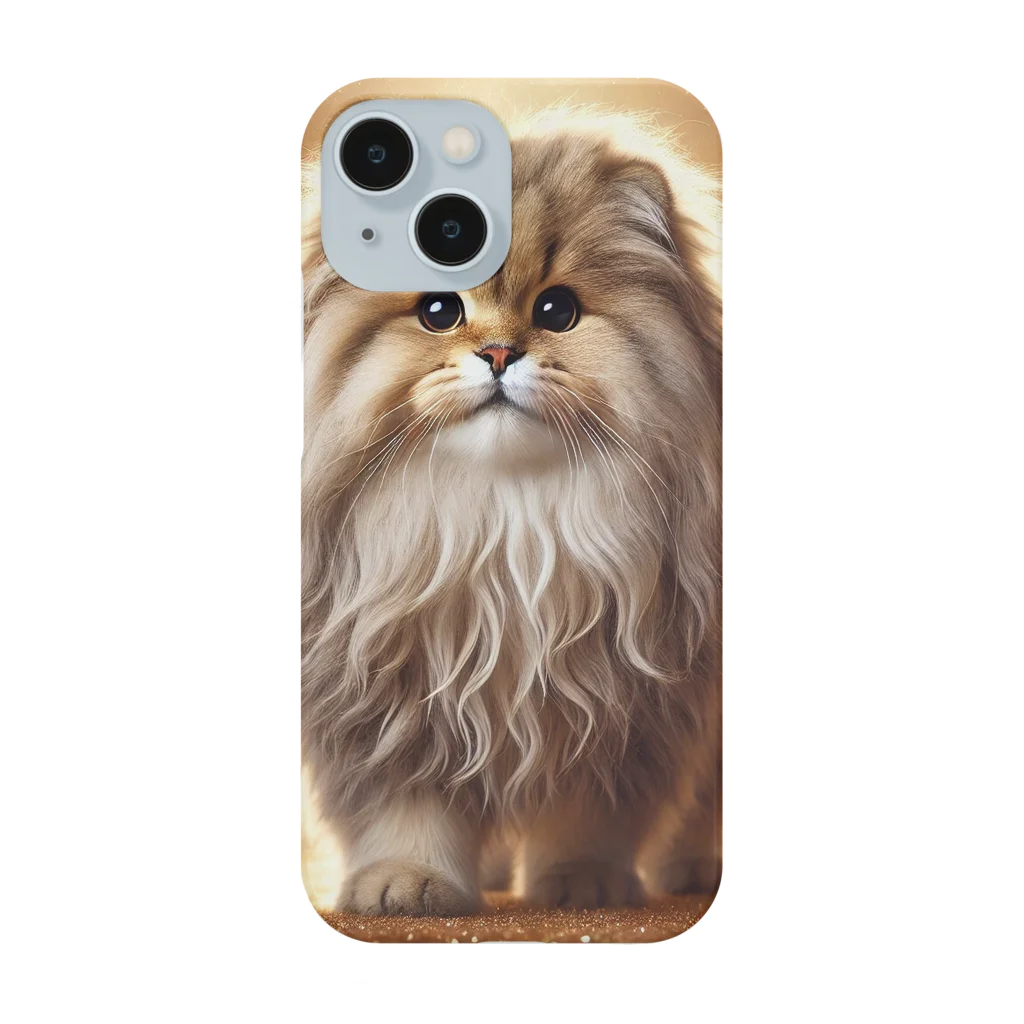 ホッピーhappyの座･ネコ　しし座のレオン iPhone Smartphone Case