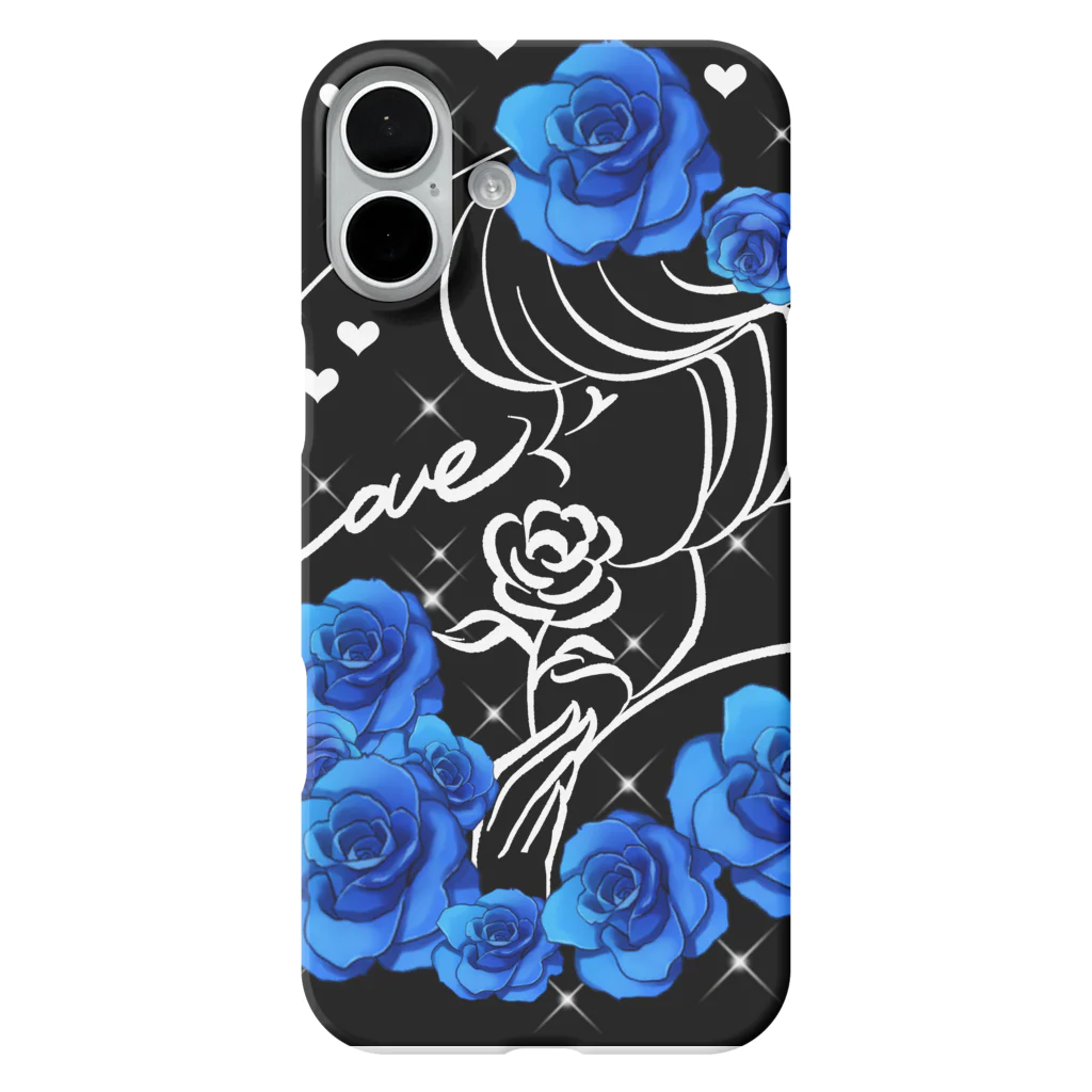 ✨🌈✨ユラクラカン🇯🇵 ✨🌈✨の❄️青の薔薇と祈り❄️ iPhone Smartphone Case
